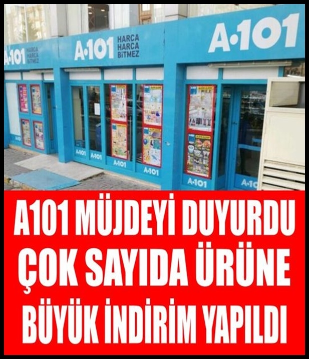 A101'de Büyük İndirim. galerisi resim 1