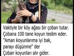 Vaktiyle bir köy ağası bir çoban tutar