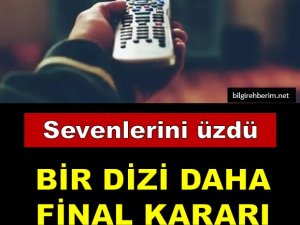 Sevilen dizinin fişi çekildi