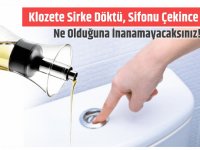 KLOZETE SİRKE DÖKTÜ. SİFONU ÇEKİNCE NE OLDUĞUNA İNANAMAYACAKSINIZ!