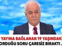 PROGRAMINA BAĞLANAN GENÇ BAYANIN SORUSU, NİHAT HATİPOĞLU'NU ÇARESİZ BIRAKTI